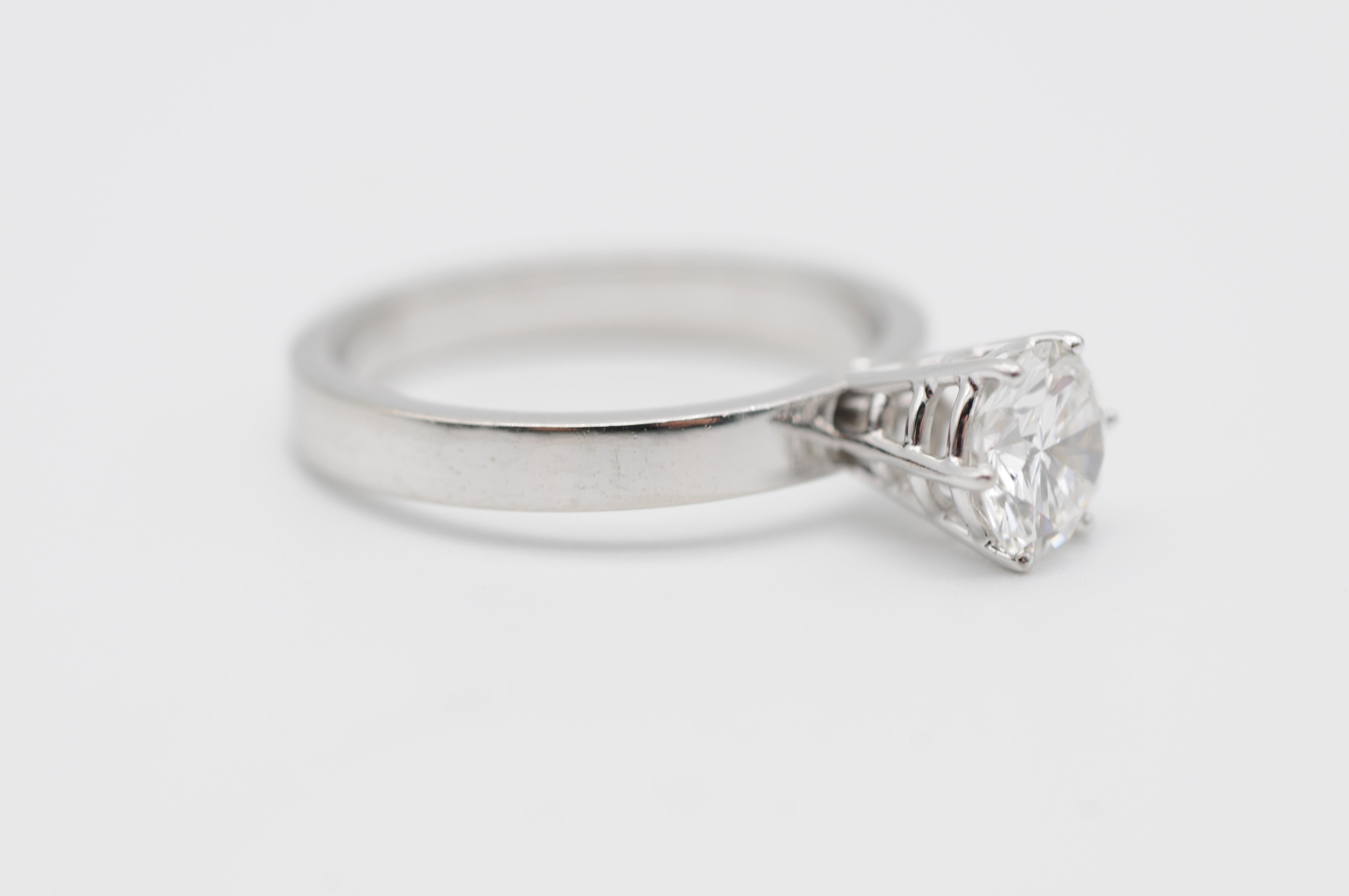 Diamond 1.02ct Solitare Ring VVS2 color(G) For Sale 2