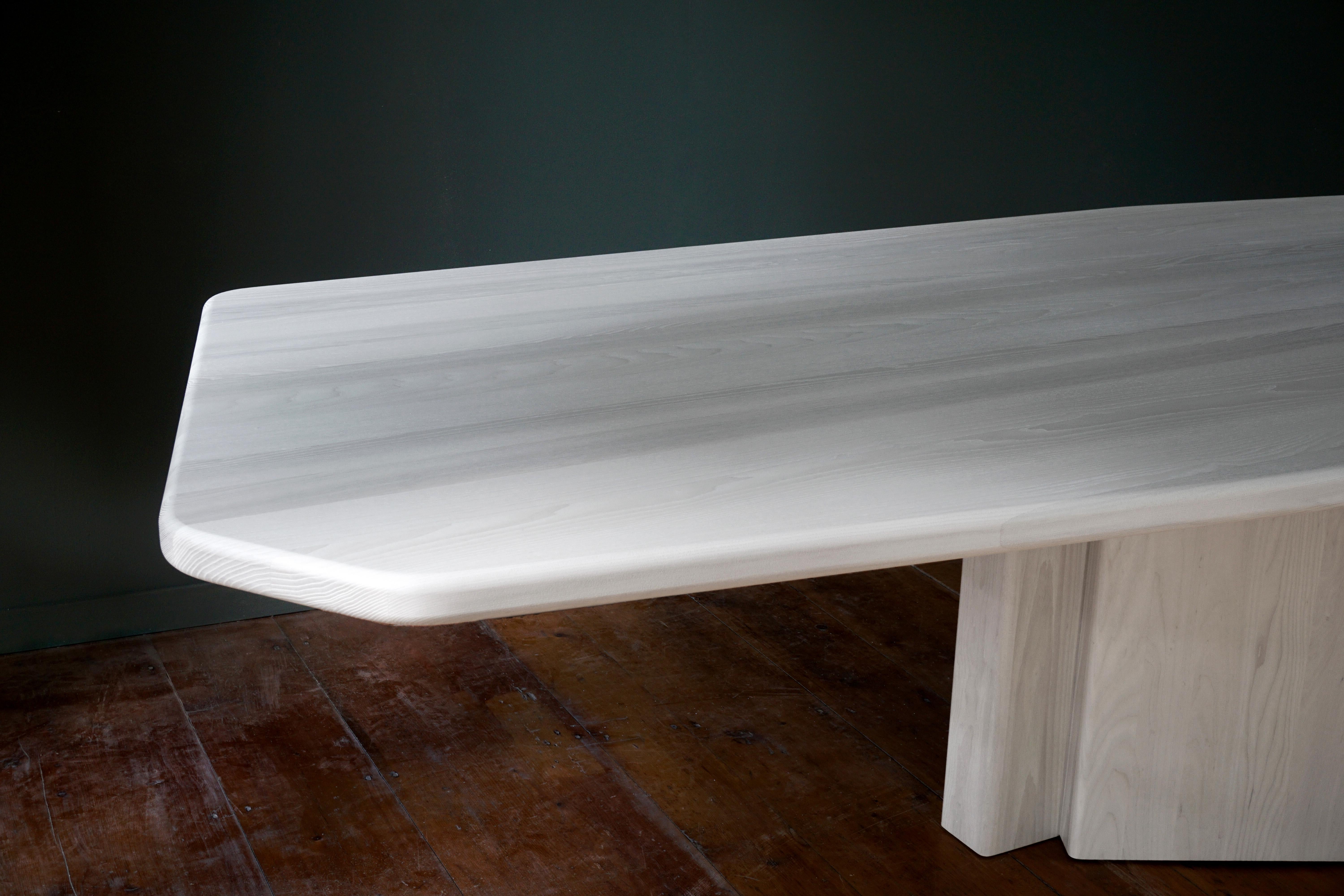 Other Diamond Dining Table, in Bone White Finish For Sale