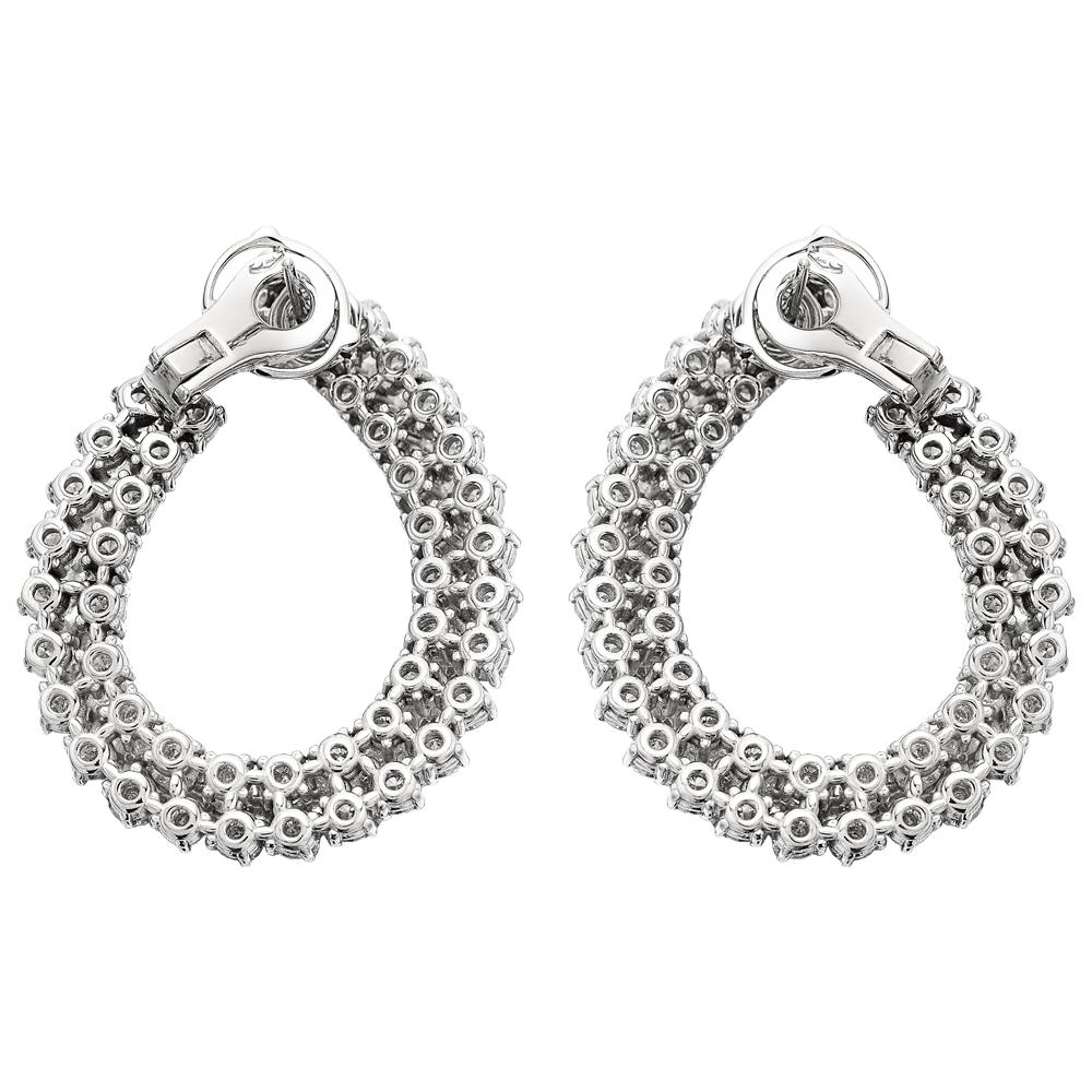 double hoop diamond earrings