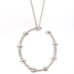 Diamond 14 Karat Gold Circle of Life Pendant Necklace