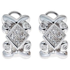 Diamond 14 Karat Gold Earrings