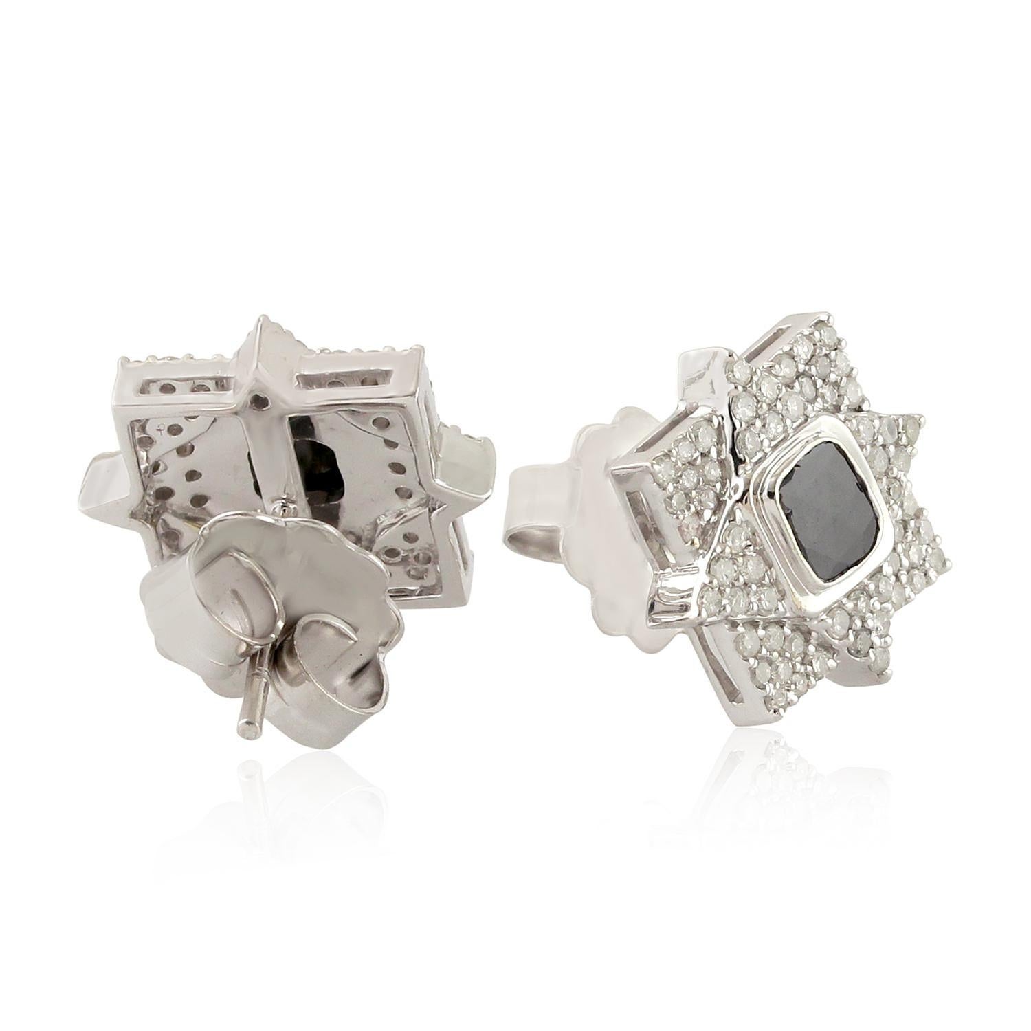 square diamond earrings for women
