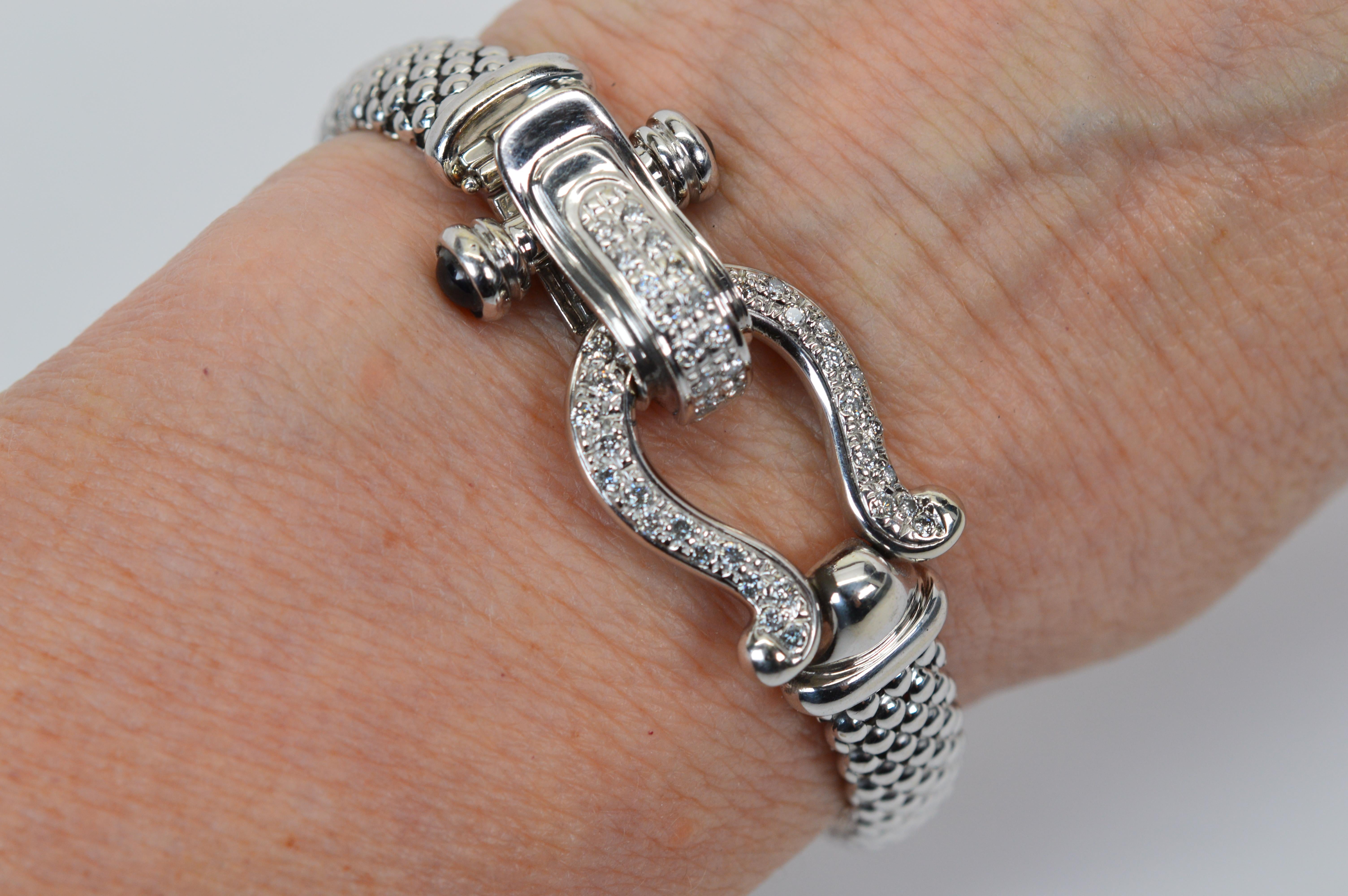horseshoe diamond bracelet