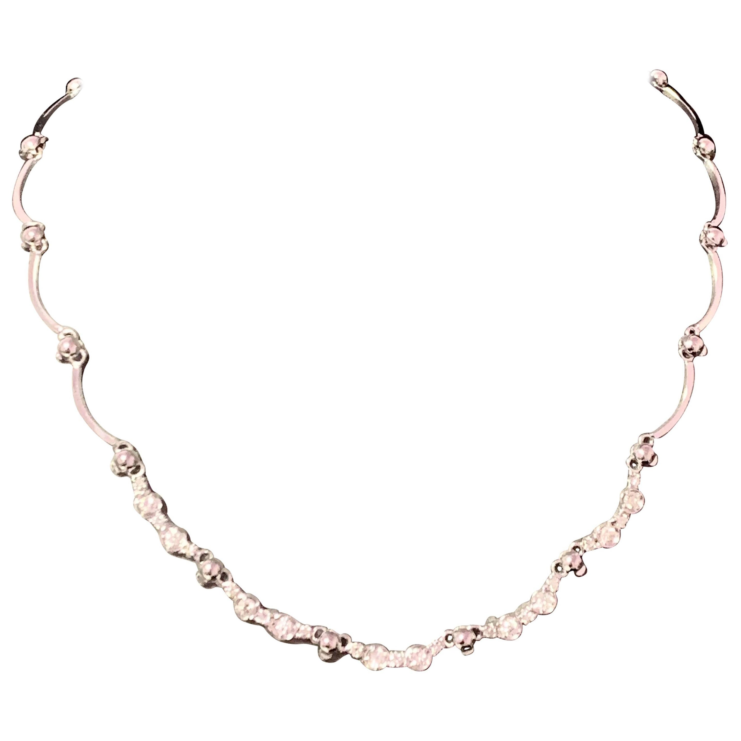 Diamond 14k Gold Necklace 1.5 TCW Certified