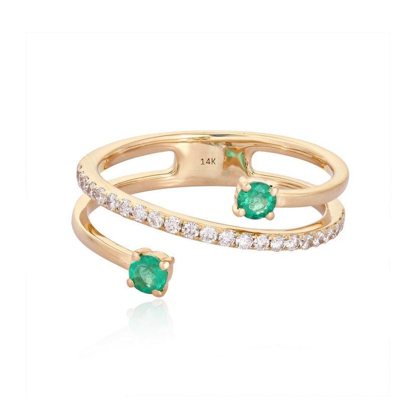 For Sale:  Diamond 14K (or 18k upon request) Yellow Gold Thin Stackable Eternity Ring 4