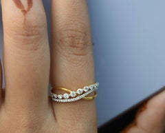 Diamond 14k Solid Gold Cluster Ring Engagement Ring Diamond Proposal Ring Gift.