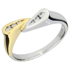 Diamond 14K Teardrop Bypass Ring