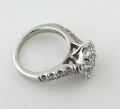 Diamond, 14k White Gold Illusion Ring