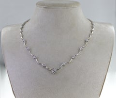 Diamond, 14K White Gold Necklace
