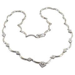 Diamond, 14K White Gold Necklace