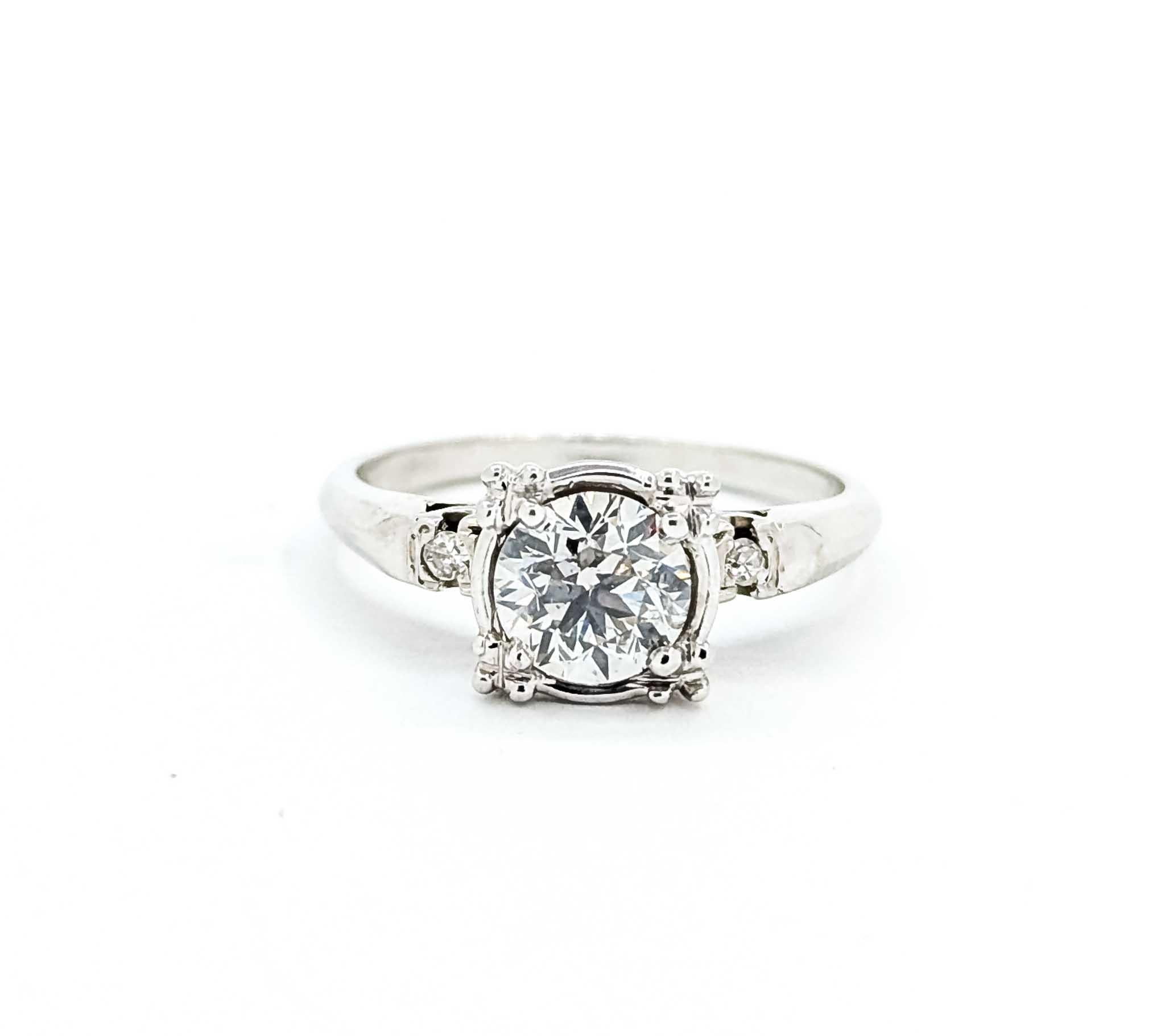 Anillo Diamante Oro Blanco 14k en venta 4