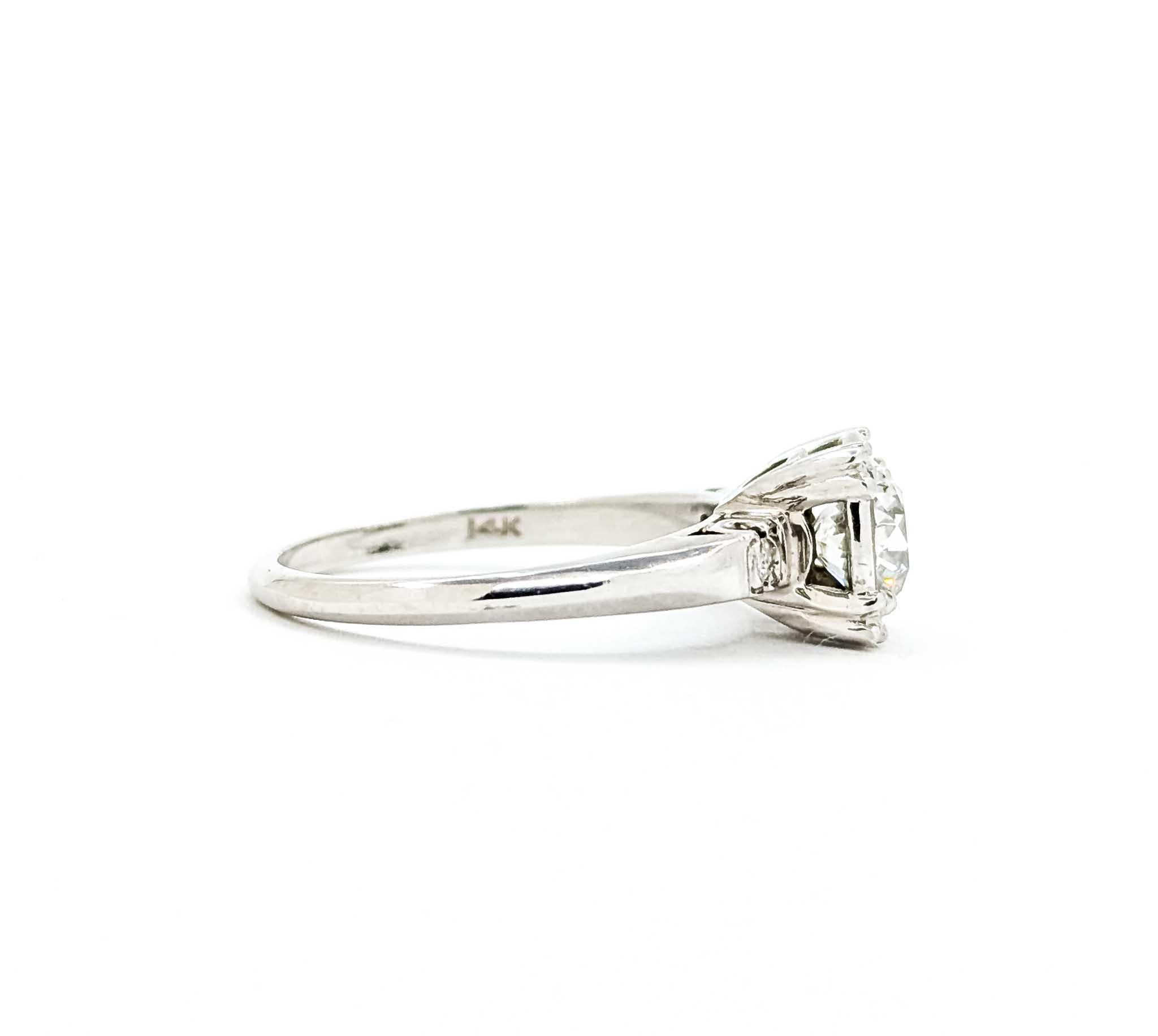 Anillo Diamante Oro Blanco 14k en venta 1