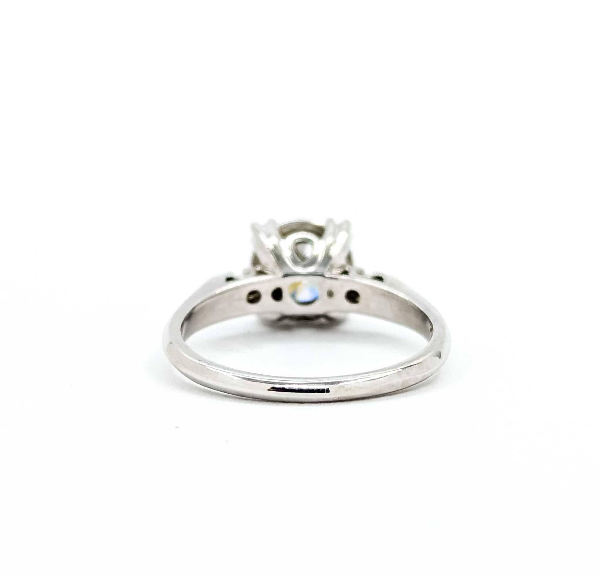 Anillo Diamante Oro Blanco 14k en venta 2