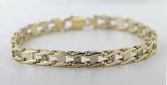 Diamond, 14k Yellow Gold Bracelet