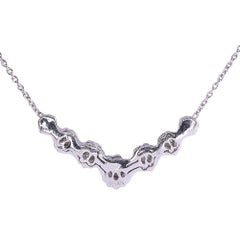 Diamond 14KW Stationary Pendant Necklace