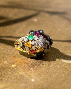 Diamond 15 Carat Multi Gem Ring