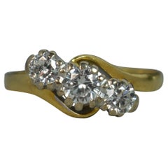 Diamond 18 Carat Gold Trilogy Engagement Ring