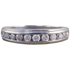 Diamond 18 Carat White Gold Half Eternity Ring