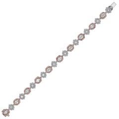 Natalie K Diamond Tennis Bracelet in 18 karat White Gold and Platinum