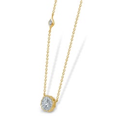 Riviera-Halskette mit Diamant-Anhänger aus 18 Karat Gold