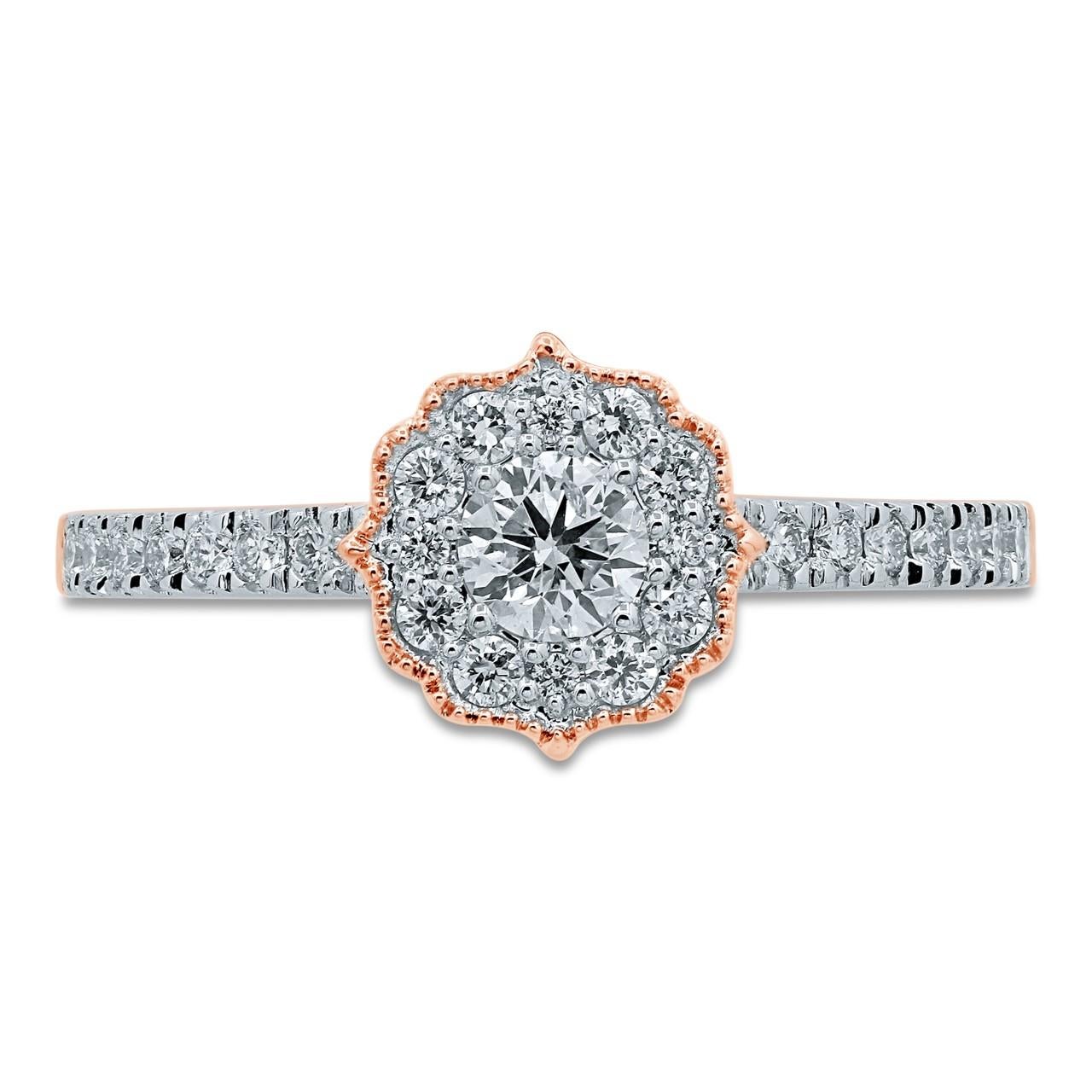 Riviera-Halskette mit Diamant-Anhänger aus 18 Karat Gold Damen im Angebot