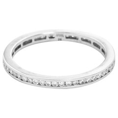 Diamond 18 Karat White Gold Band