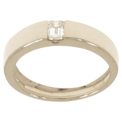 Botta Gioielli Diamond 18 Karat White Gold Band Ring Handcrafted