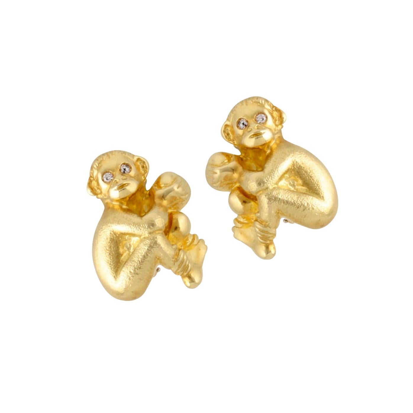 18 karat gold earrings for babies