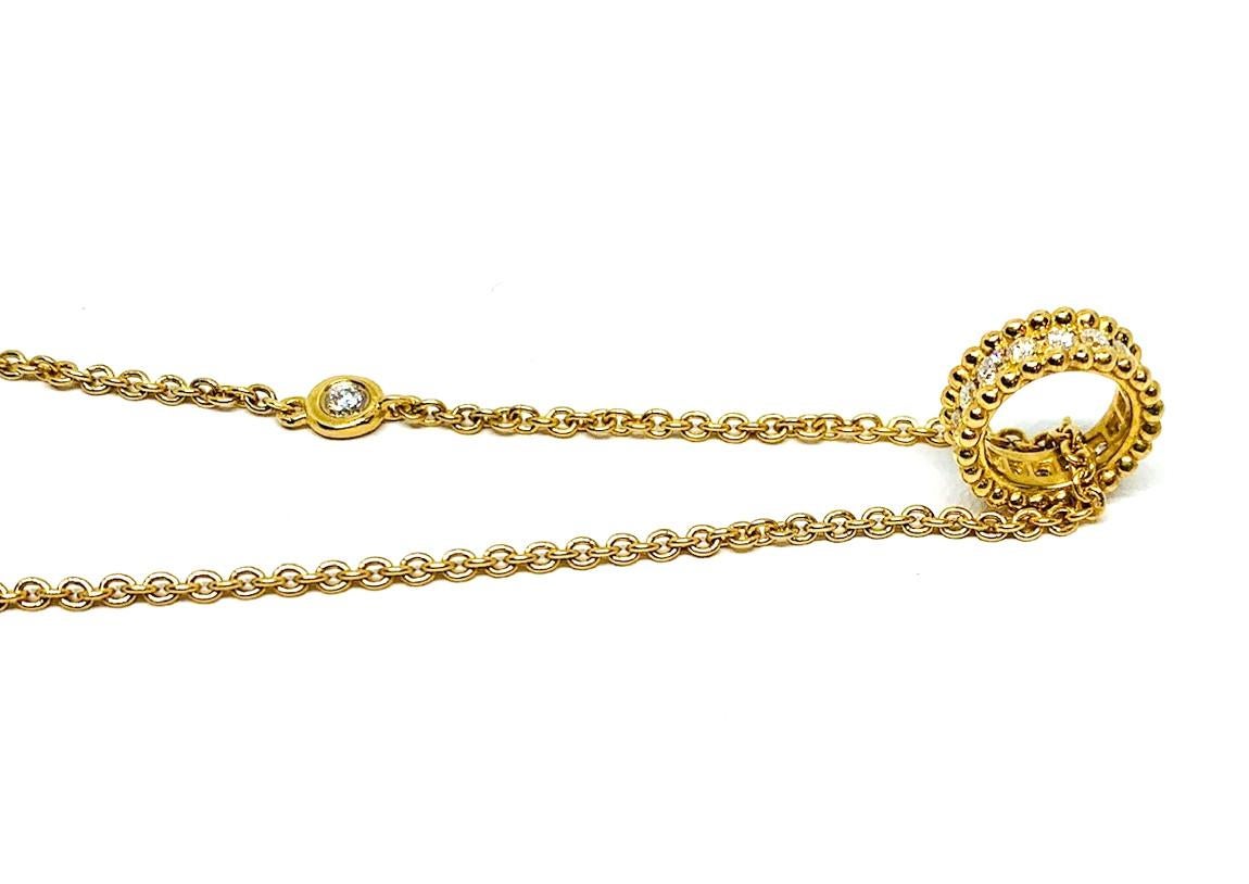 Diamond and 18k Yellow Gold Pendant In New Condition In Los Angeles, CA
