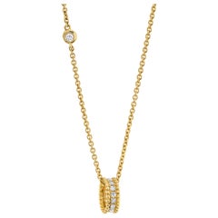 Diamond and 18k Yellow Gold Pendant