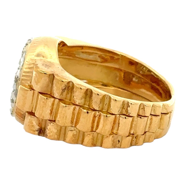 18k gold rolex ring cheap