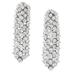 Retro Diamond 18K Gold Earrings