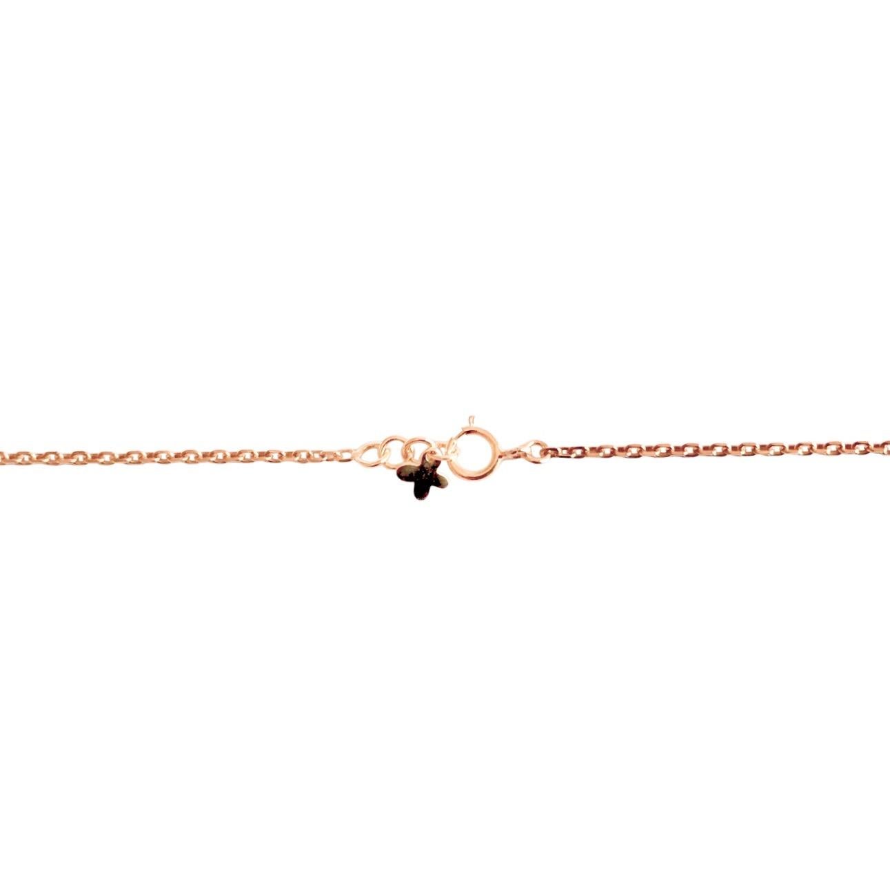 This bracelet which is the symbol of good luck and protection is made of solid 18 Karat yellow gold and set with high-quality white diamonds. 
Total Diamond Carat Weight: 0.11ct / 13 pcs
Hallmark: London Goldsmiths’ Company – Assay Office
All our