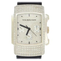 Diamond 18K Mauboussin Chronograph Wristwatch
