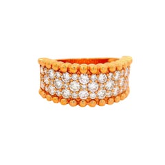 Diamond 18K Rose Gold Pave Half-eternity Band