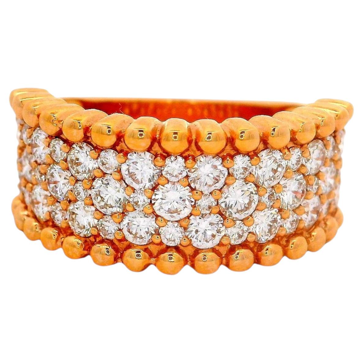 Diamond 18K Rose Gold Pave Half-eternity Band