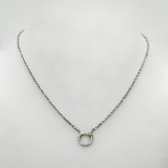 Diamond 18k White Gold Charm with Chain Paradizia Necklace