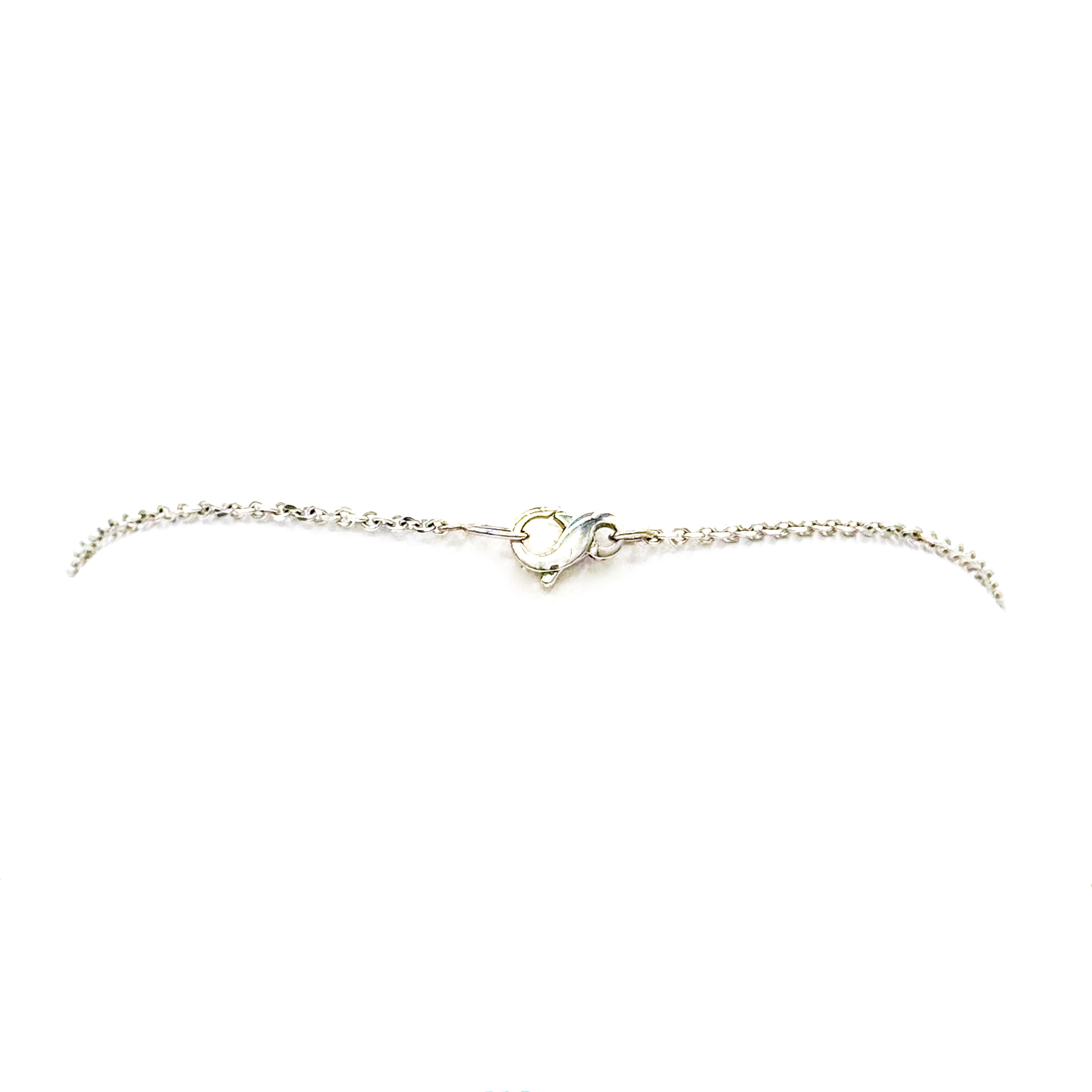 Diamant 18k Weißgold Charme mit Kette Paradizia Halskette (Kunsthandwerker*in) im Angebot