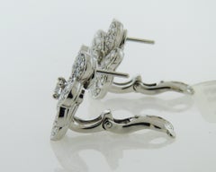Van Cleef & Arpels Diamond 18 Karat White Gold Cosmos Earrings
