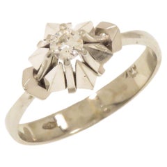Diamond 18k White Gold Engagement Ring