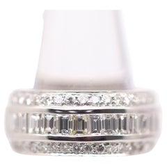 Diamant-Eternity-Ring aus 18 Karat Weißgold, Größe 6