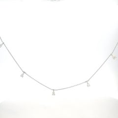 Diamond 18K White Gold Necklace For Her