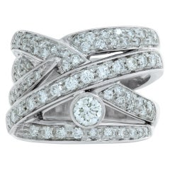 Diamond 18k white gold ring