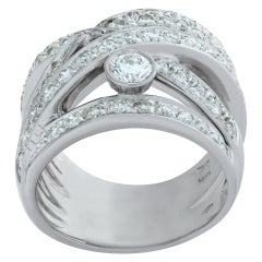 Diamond 18k white gold ring