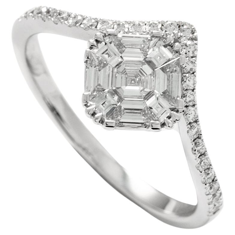 Diamond 18K white Gold Ring