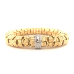 Bracciale in oro giallo 18k con diamanti di Roberto Coin