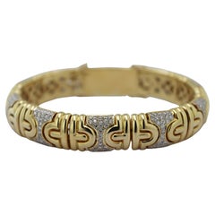Diamond, 18K Yellow Gold Bracelet with Extender