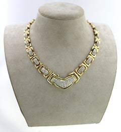 Diamond, 18k Yellow Gold Neck-Collar