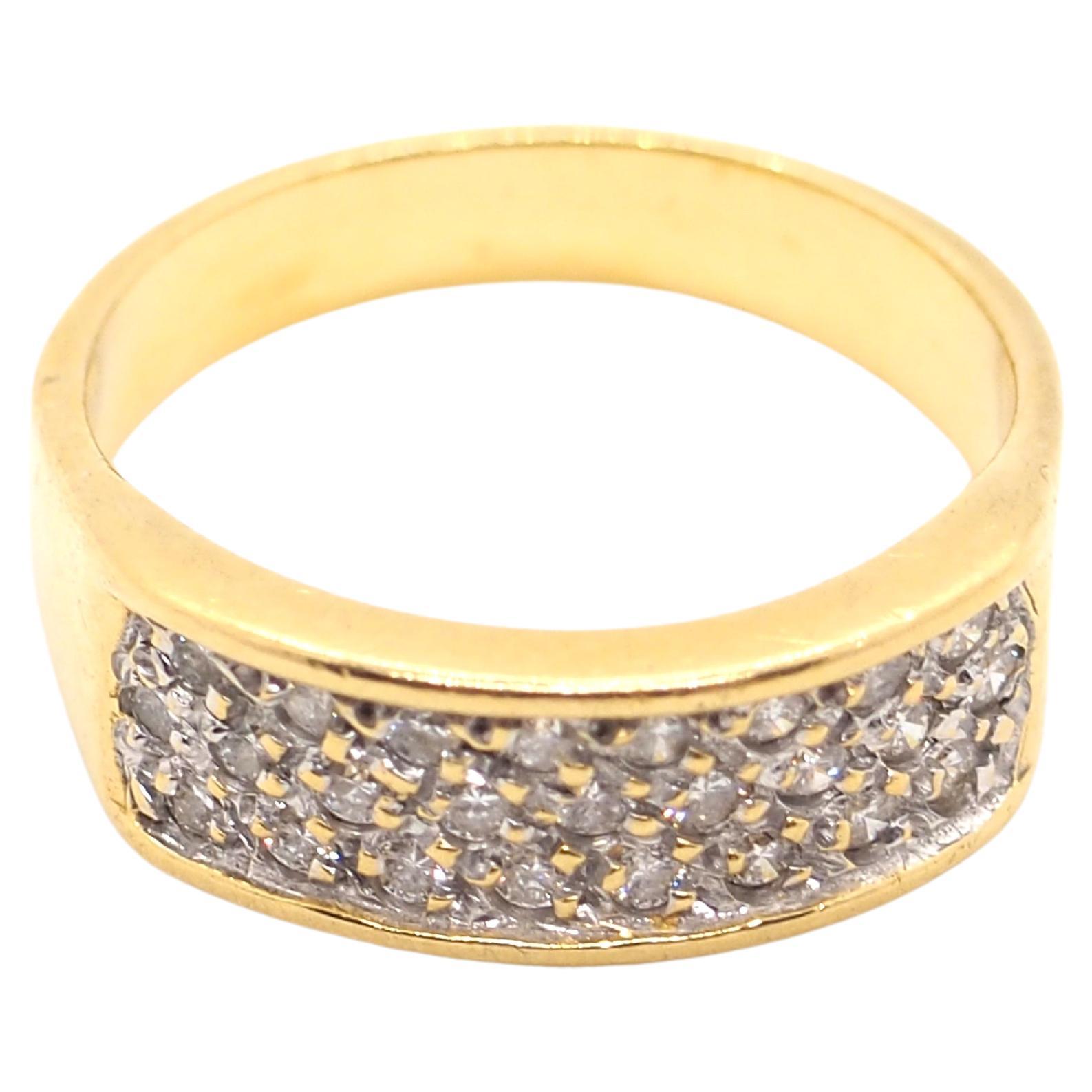 Diamond 18k Yellow Gold Ring