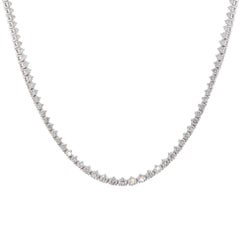 Diamond 5 Carat Platinum Tennis Necklace